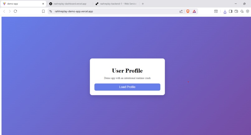 RAHHReplay — Deterministic Debugging & Replay Engine – screenshot 1