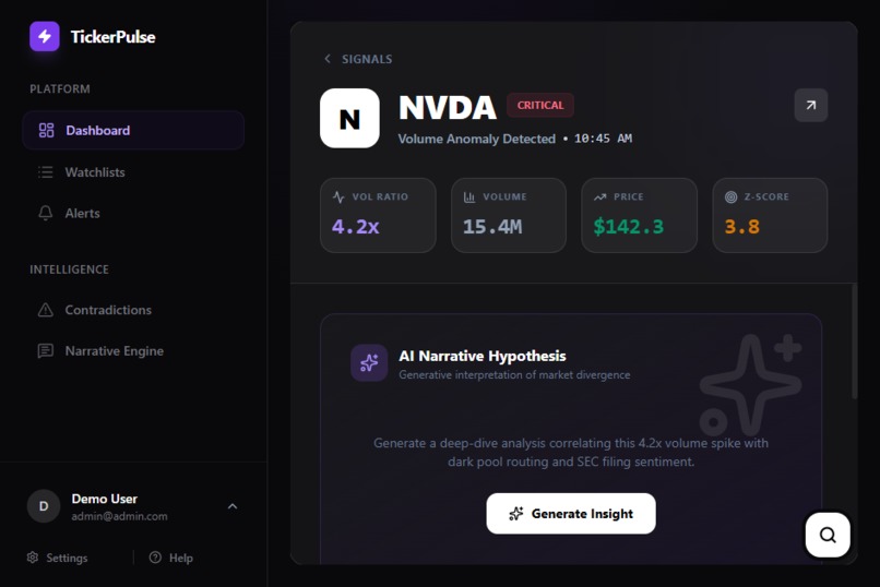 TickerPulseAI – screenshot 1