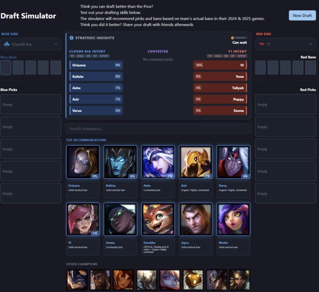 League of Legends Draft Predictor / Practice Tool – screenshot 1