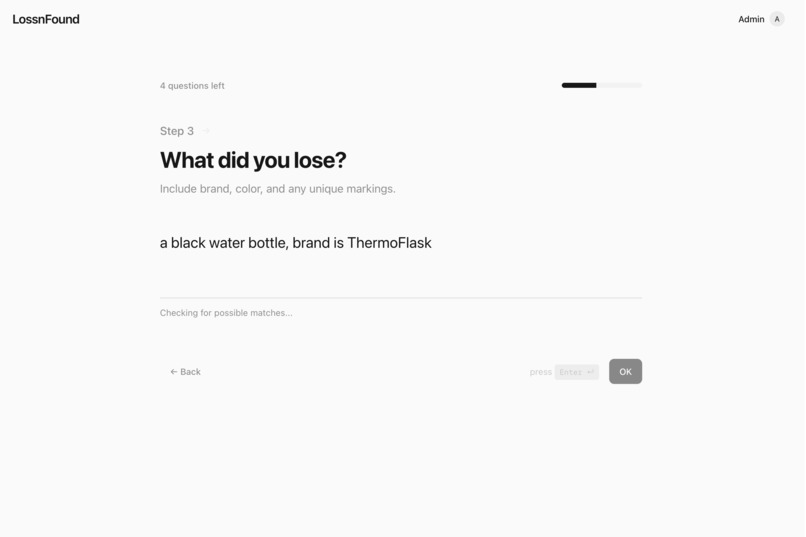 LossnFound – screenshot 2