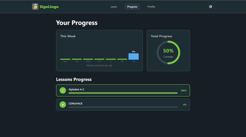 SignLingo – screenshot 1