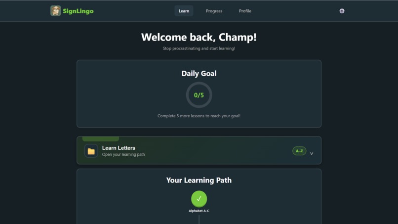 SignLingo – screenshot 2