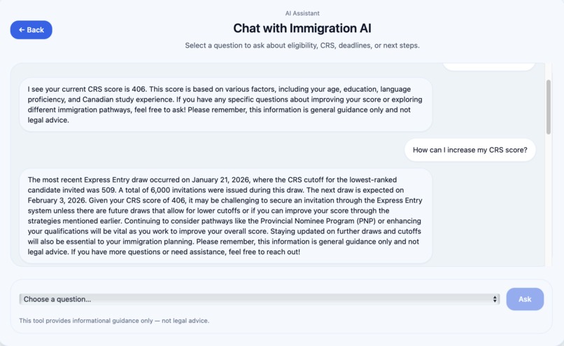AI Immigration Lawyer Agent – screenshot 2
