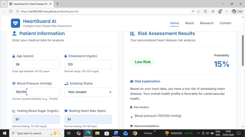 HeartGuard AI – screenshot 2