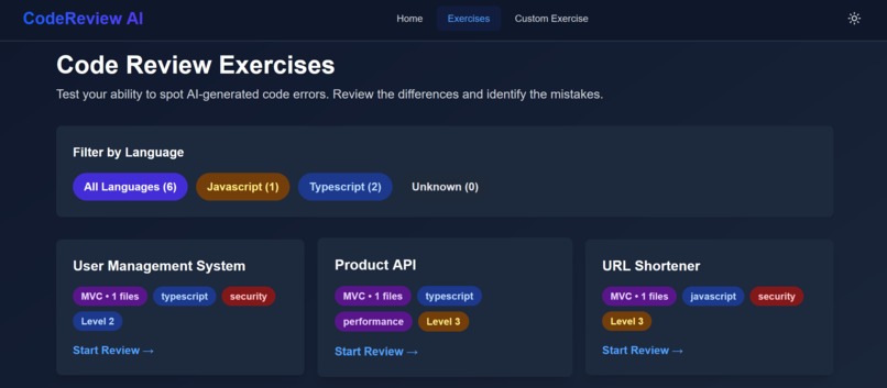 Code Review AI – screenshot 2