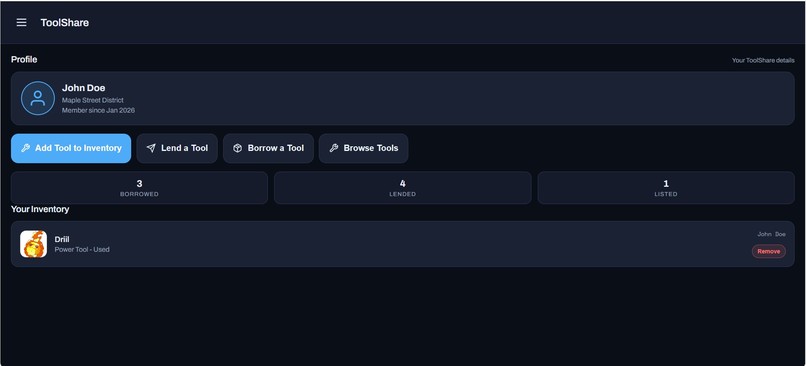 ToolShare – screenshot 1