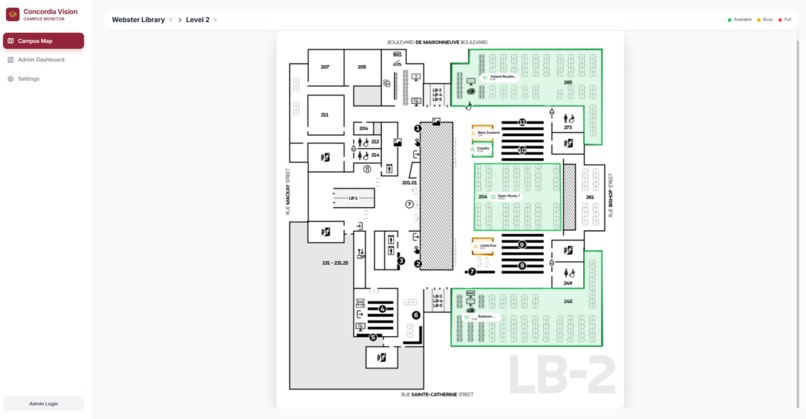 Concordia Vision - Campus Monitor – screenshot 2