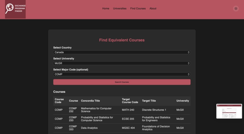 Exchange Program Finder – screenshot 5