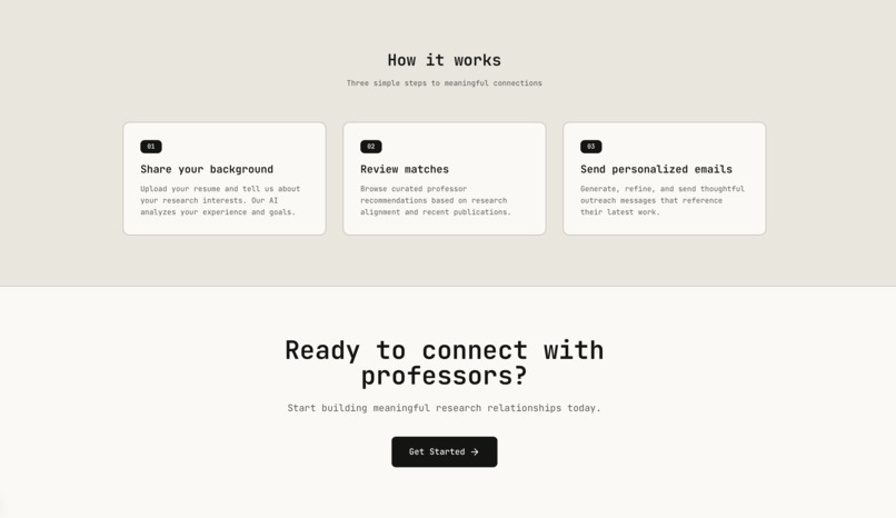FindMyProf – screenshot 2