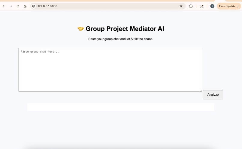 Group Project Mediator AI – screenshot 1