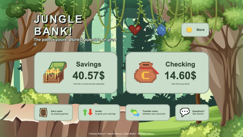 JungleBank – screenshot 1
