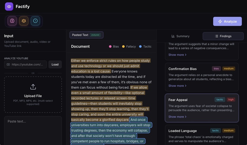 Factify – screenshot 1