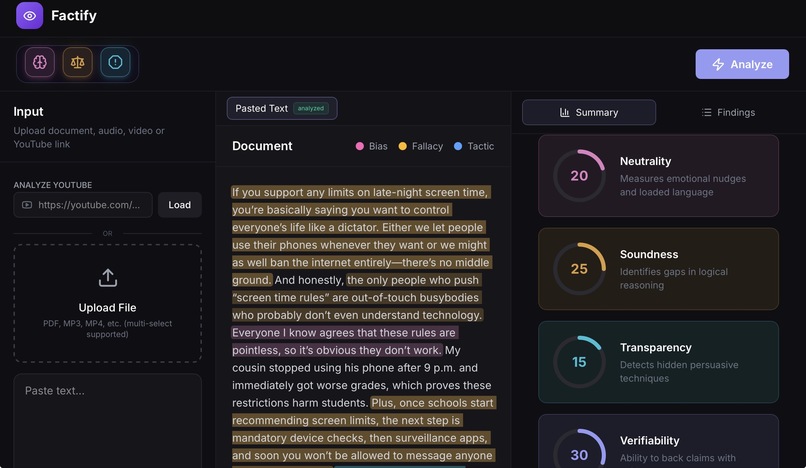 Factify – screenshot 2
