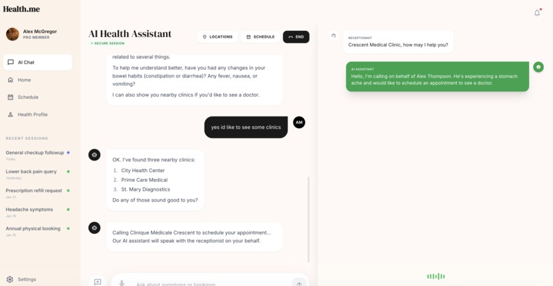 HealthMe – screenshot 1