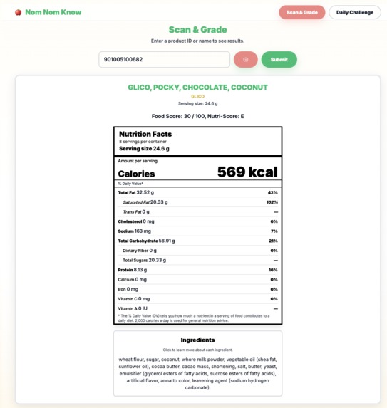 Nom Nom Know – screenshot 2