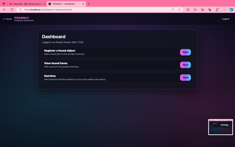 Foundly  – screenshot 4