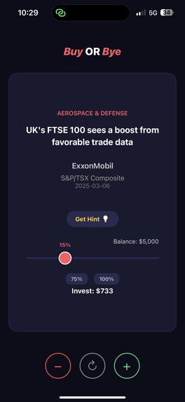Buy or Bye – screenshot 1