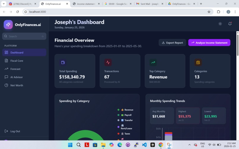 OnlyFinances.ai – screenshot 2