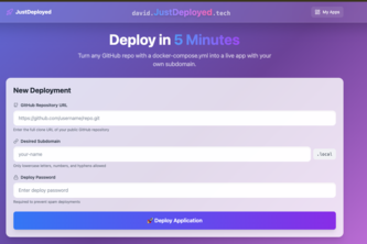 JustDeployed.tech