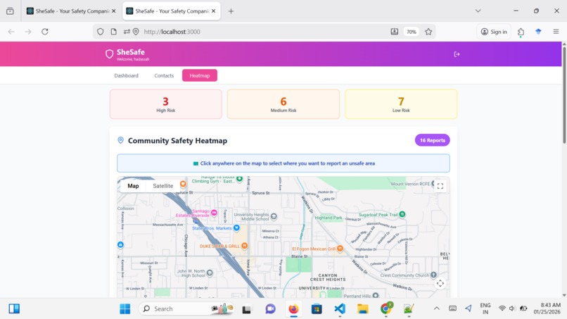 SheSafe – screenshot 4