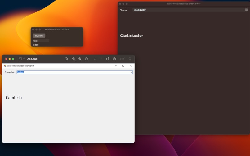 WinForms[E]ToUnix – screenshot 1