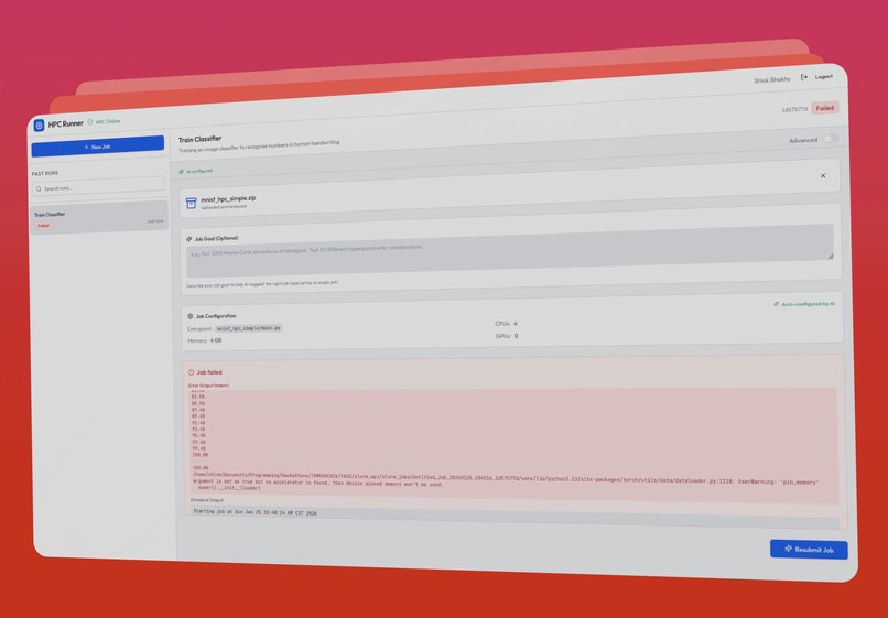 HPC Runner – screenshot 2