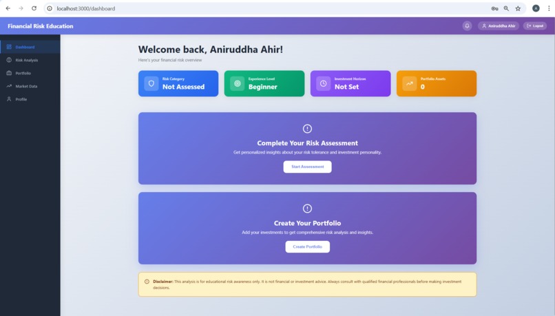 Financial Risk Education Platform – screenshot 5