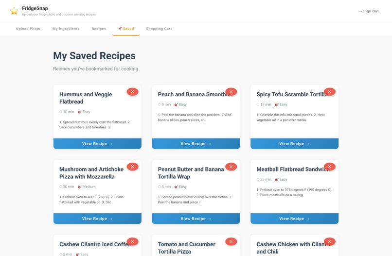 FridgeSnap: From Photo to Fork – screenshot 6