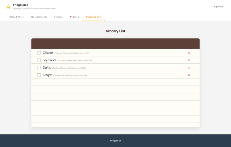 FridgeSnap: From Photo to Fork – screenshot 8