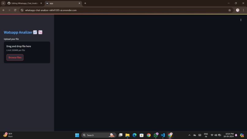 WhatsApp Chat Analyzer  – screenshot 1