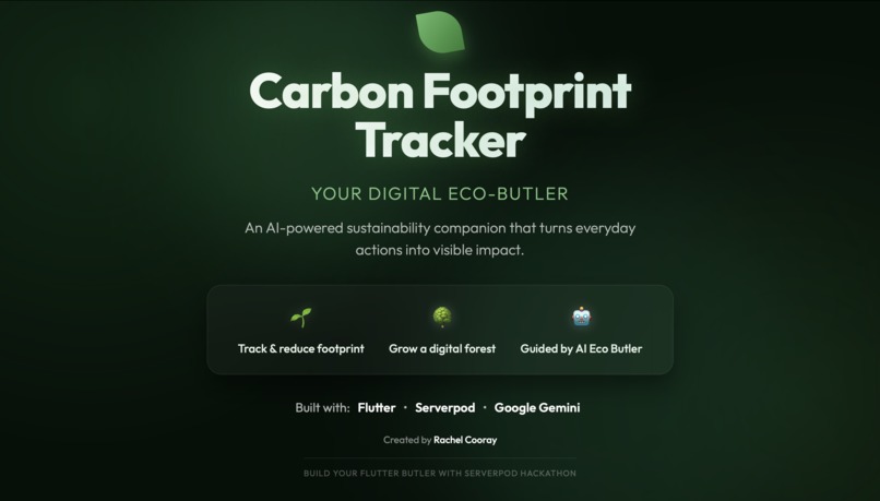 Carbon Footprint Tracker: Your Digital Eco-Butler – screenshot 1