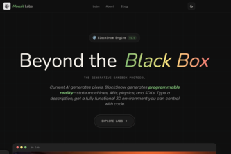 The black-snow engine  - by Muqsit labs