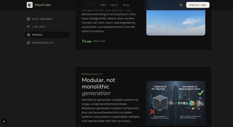 The black-snow engine  - by Muqsit labs – screenshot 3