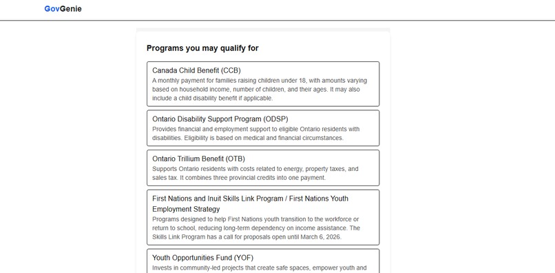 GovGenie – screenshot 3