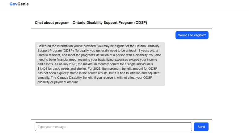 GovGenie – screenshot 5