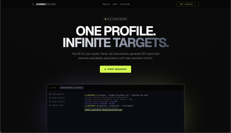 SunRes - Get your dream job interview with perfect resume – screenshot 4