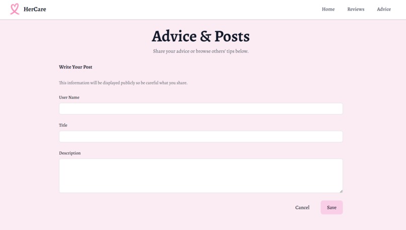 HerCare – screenshot 4