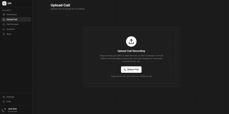QAI – screenshot 1