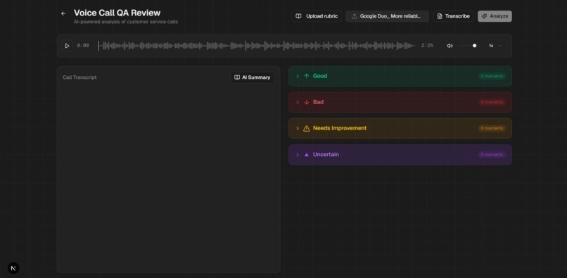QAI – screenshot 2