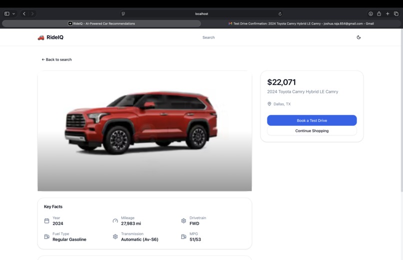 RideIQ – screenshot 2