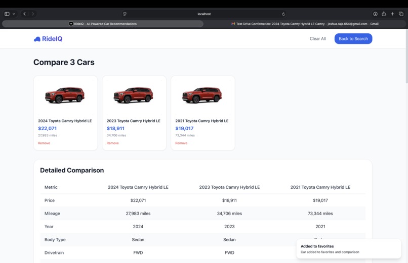 RideIQ – screenshot 3