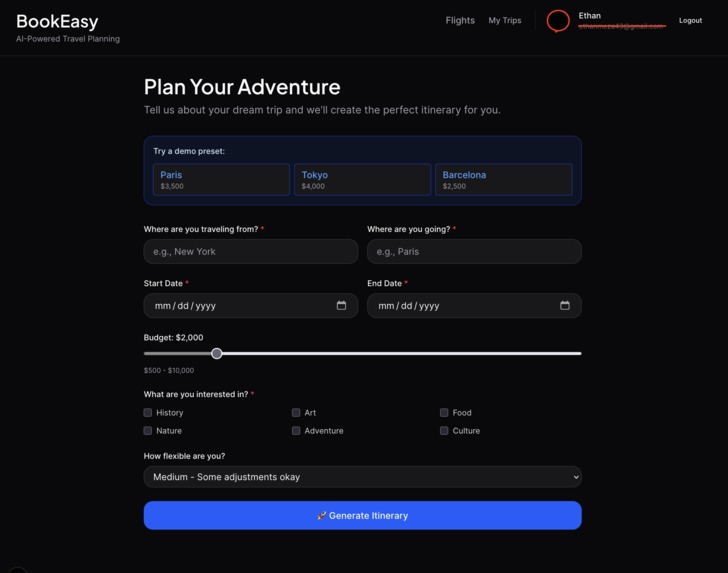 BookEasy – screenshot 1