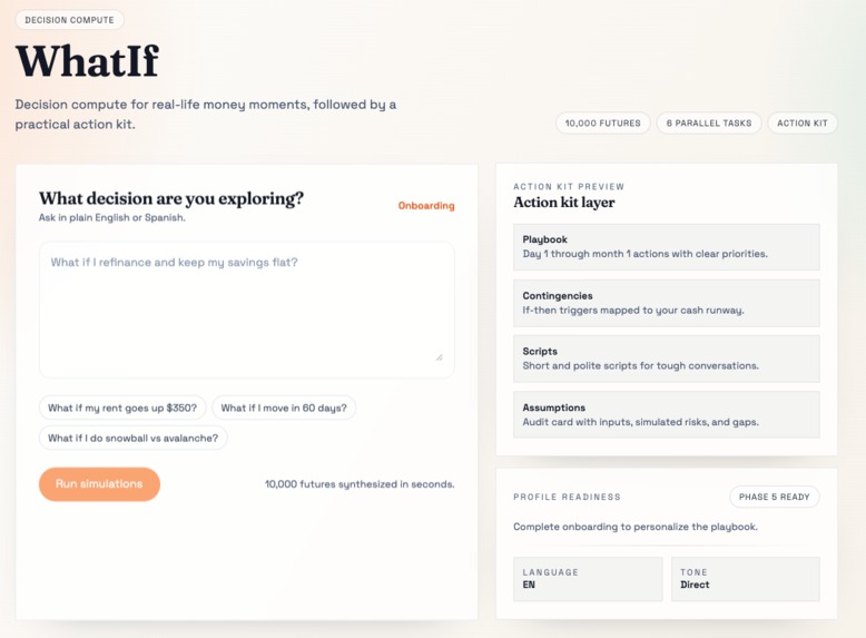 WhatIf – screenshot 2
