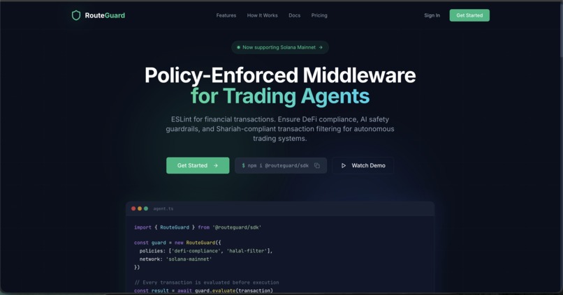 RouteGuard – screenshot 1
