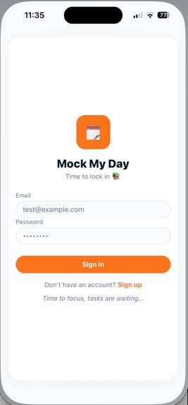 Mock my days – screenshot 1