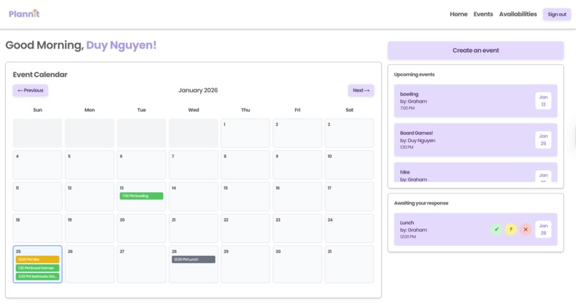 Plannit  – screenshot 1