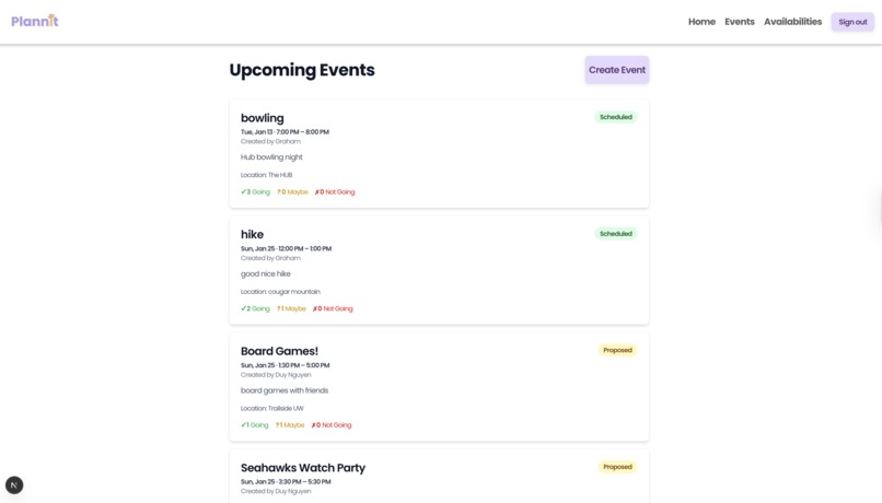 Plannit  – screenshot 4