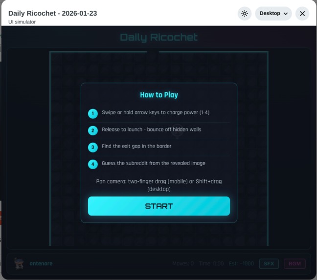 Daily Ricochet – screenshot 2