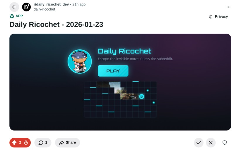 Daily Ricochet – screenshot 1