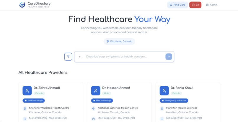 CareDirectory – screenshot 2